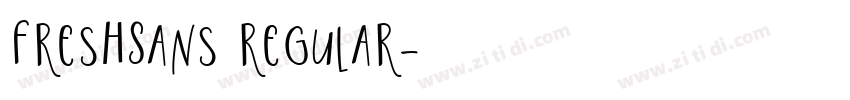 FreshSans regular字体转换 FreshSans regular字体转换